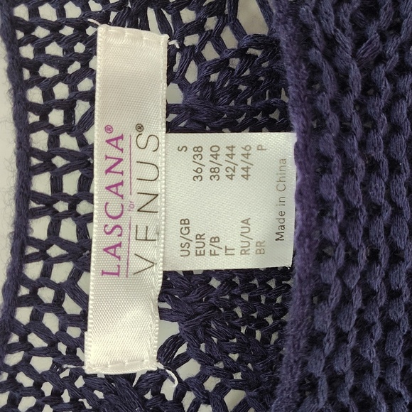 Lascana For Venus Navy Sweater Size Small Long Sleeve Loose Stitch Cover - Picture 4 of 8